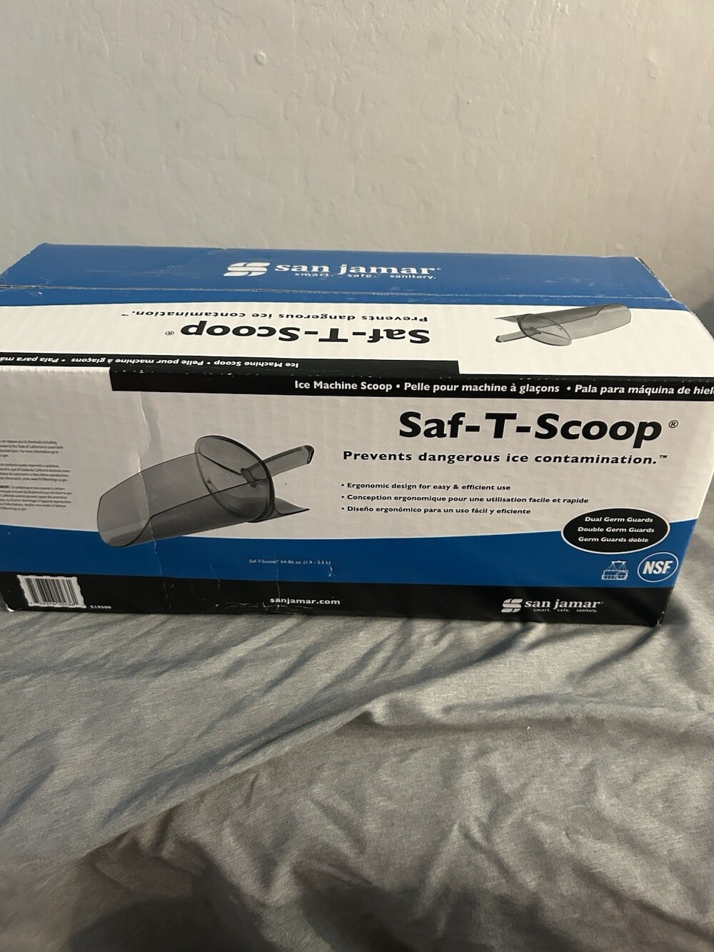 San Jamar SI9500 Polycarbonate Saf-T-Scoop Only, 64oz to 86oz, for Ice Machine
